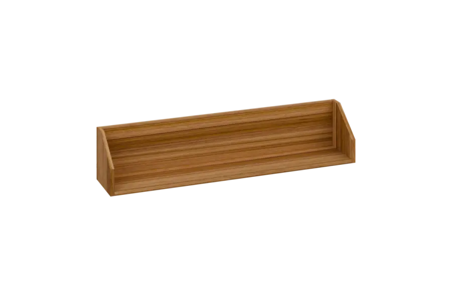 CPA 1 - 120 police na zeď, deska 18 mm, 240x1200x240, ořech světlý